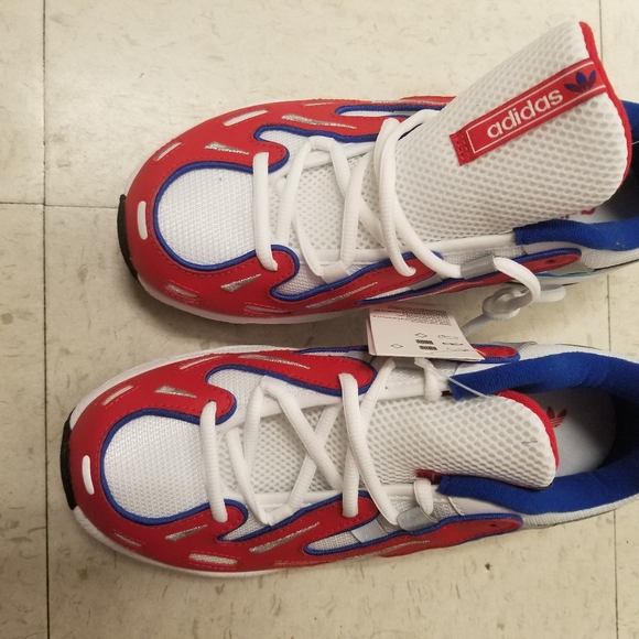 RED , BLUE * WHITE Adiddas EGT GAZZelle - Picture 4 of 10